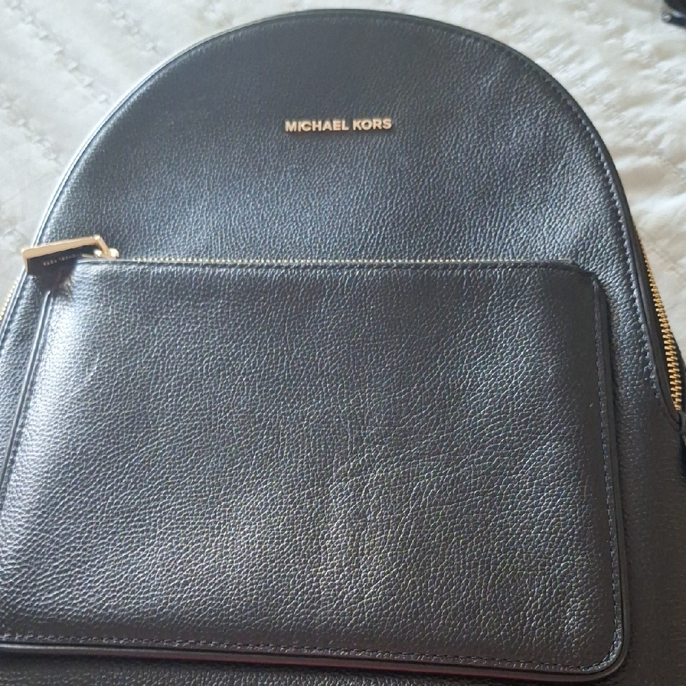 Michael Kors Black Leather Backpack Its A Large Back Pack